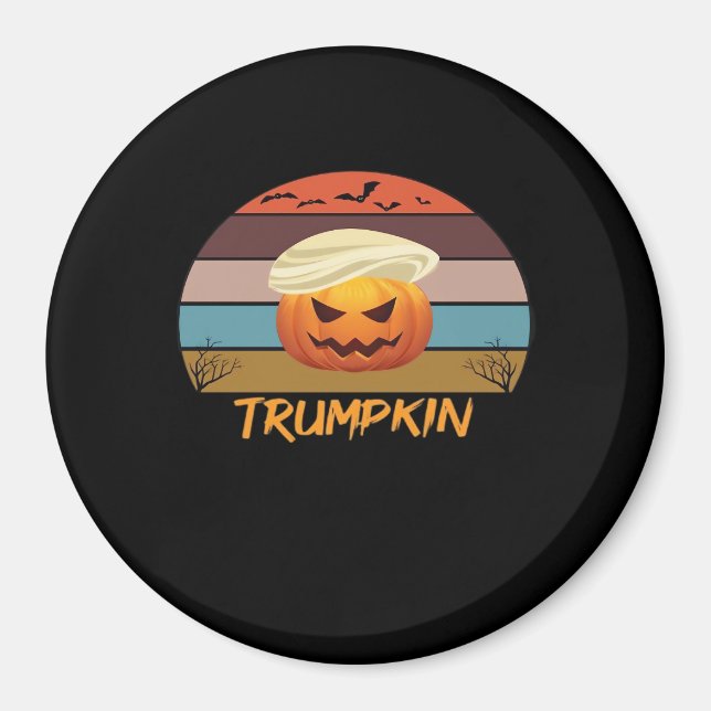 Imán Halloween Trumpkin nos vintage (Frente)