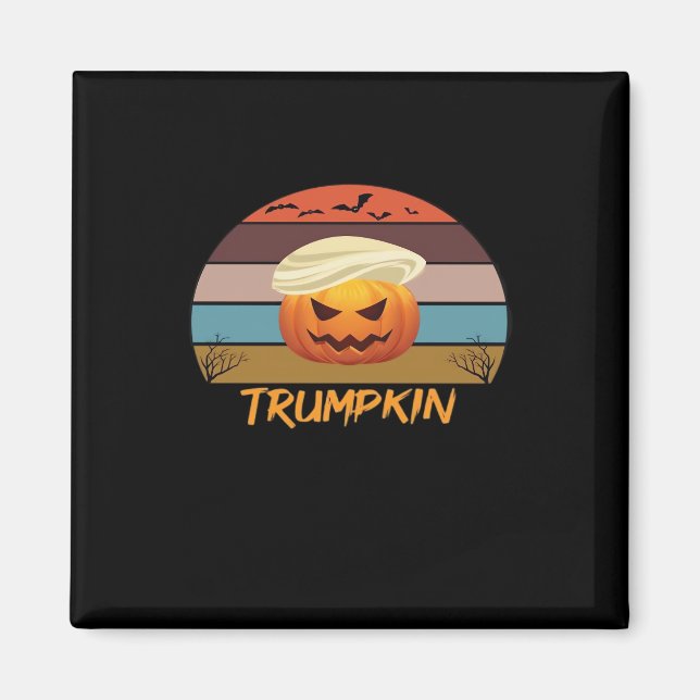 Imán Halloween Trumpkin nos vintage (Frente)