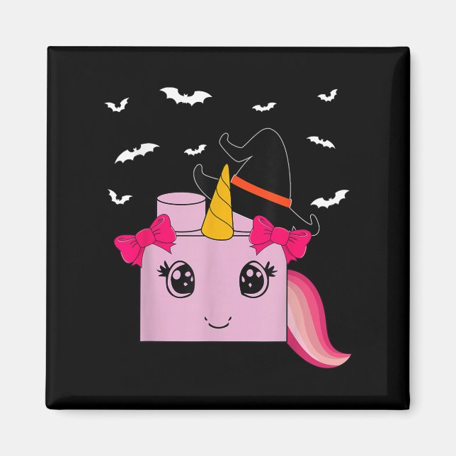 Imán Halloween Unicornio Master Builder Blocks Building (Frente)