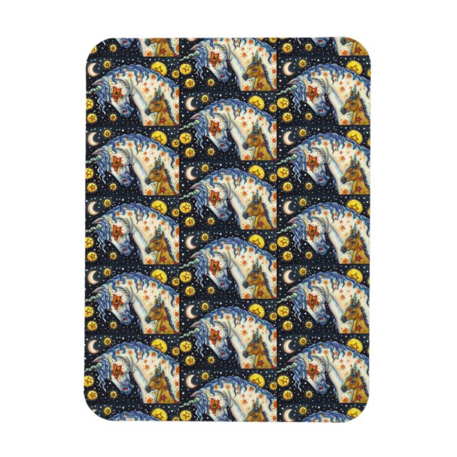 IMÁN HALLOWEEN UNICORNS, STAR HORSE & COLT FANTASY (Vertical)