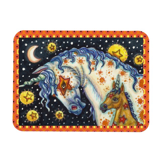 IMÁN HALLOWEEN UNICORNS, STAR HORSE & COLT FANTASY (Horizontal)