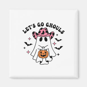 Imán Halloween Vamos Ghouls Ghost Retro Costume mujeres