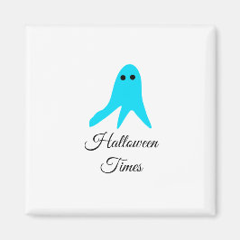 Imán Halloween veces el fantasma azul garabato dibujado