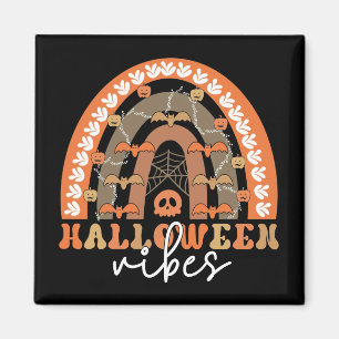 Imán Halloween Vibes Boho Rainbow Fall Spooki