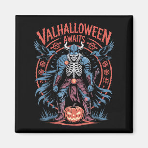 Imán Halloween Viking Warrior - Corre Y Ravens - Valh