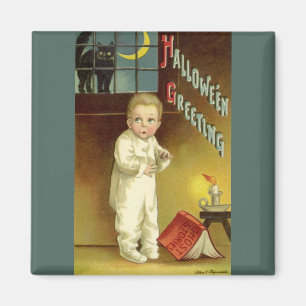 Imán Halloween vintage de Ellen Clapsaddle, historia fa