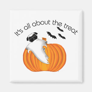 Imán Halloween Volando Fantasma Gracioso Diciendo Calab
