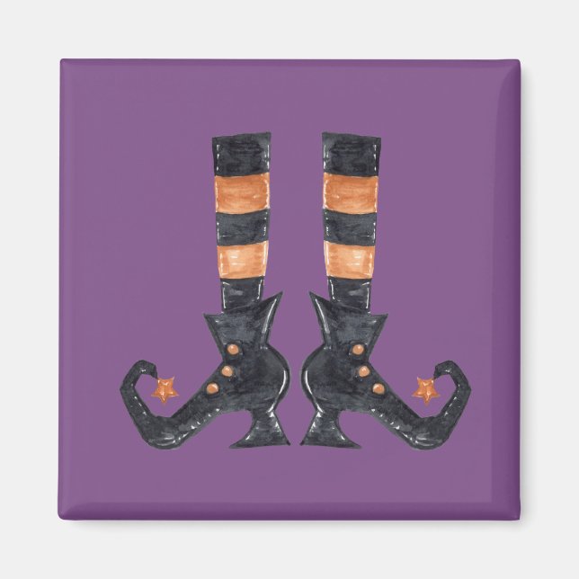 Imán Halloween Witch Feet (Frente)