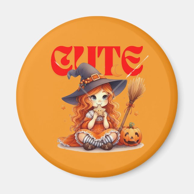 Imán Halloween Witch Fun Magnet (Frente)