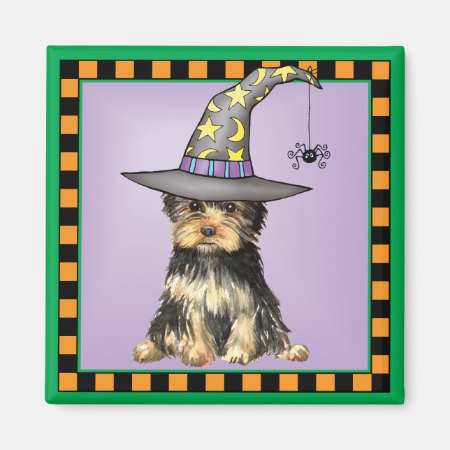 Imán Halloween Yorkie (Frente)