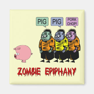 Imán Halloween zombie