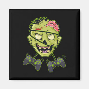 Imán Halloween Zombie Video Gamer Controllers Niños