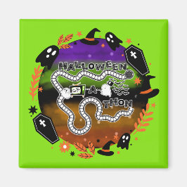 Imán Halloweenathon Circle Game Board Green Magnet
