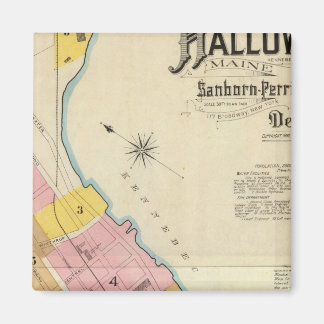 Imán Hallowell, Kennebec County y Maine