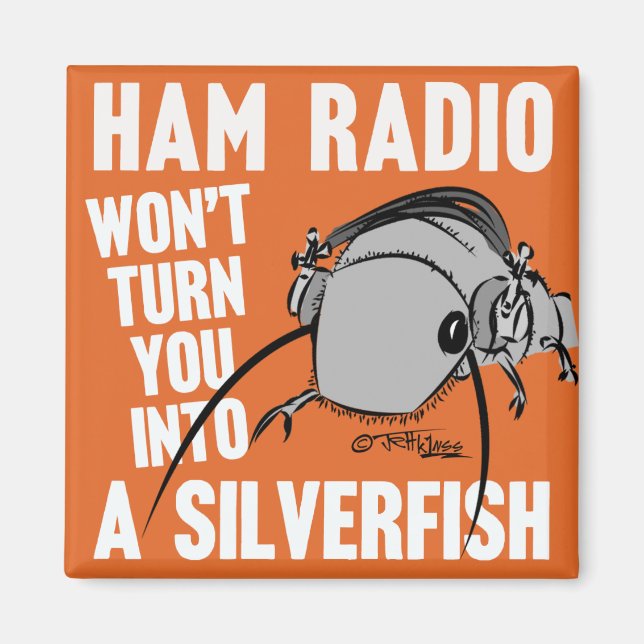 Imán HAM RADIO Reclutamiento Magnet de garantía (Frente)