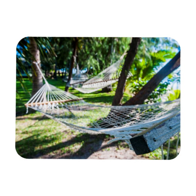 Imán Hamaca en la playa, Fiji (Horizontal)