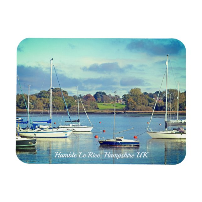 Imán Hamble Le Rice Waters Edge Hampshire Photo (Horizontal)