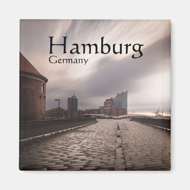 Imán Hamburg Alemania Magnet (Frente)