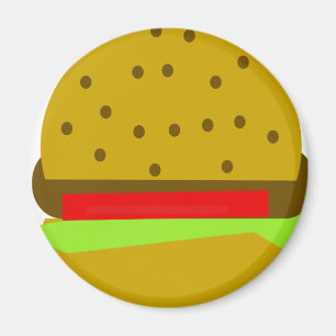 Imán Hamburger food fast food burger