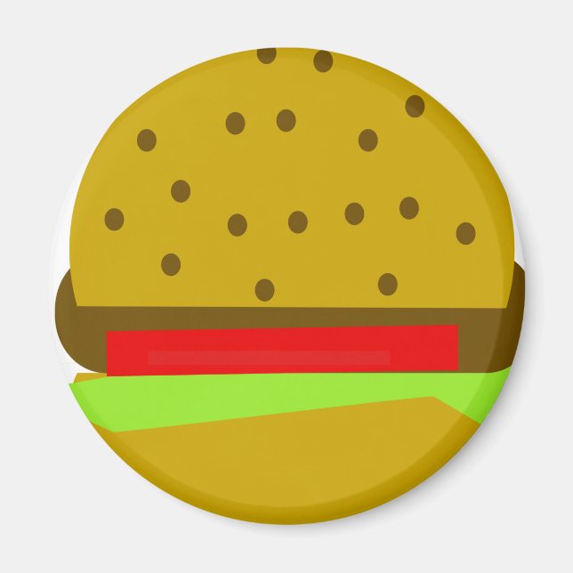 Imán Hamburger food fast food burger (Frente)