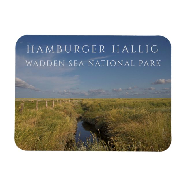 Imán Hamburger Hallig, Mar de Wadden, Alemania (Horizontal)