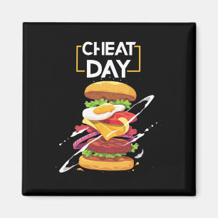 Imán Hamburger Lover Regalo Gimnasio de comida rápida C