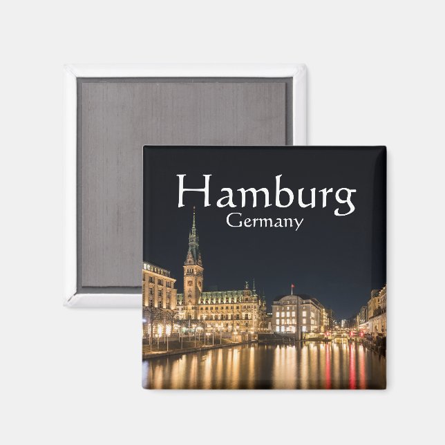 Imán Hamburgo Alemania (Anverso/Reverso)