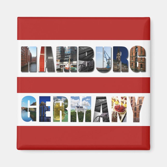 Imán Hamburgo Alemania (Frente)