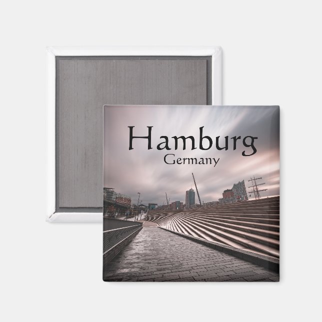 Imán Hamburgo Alemania (Anverso/Reverso)