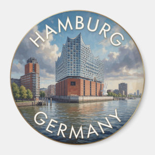 Imán Hamburgo Alemania Elbphilharmonie Escena del río