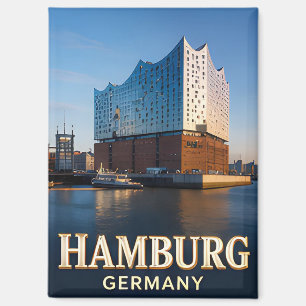 Imán ✈️ Hamburgo Alemania Regalo de viaje ⚓