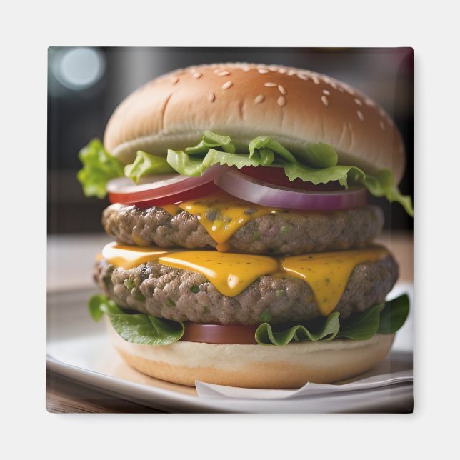 Imán Hamburguesa con queso (Frente)