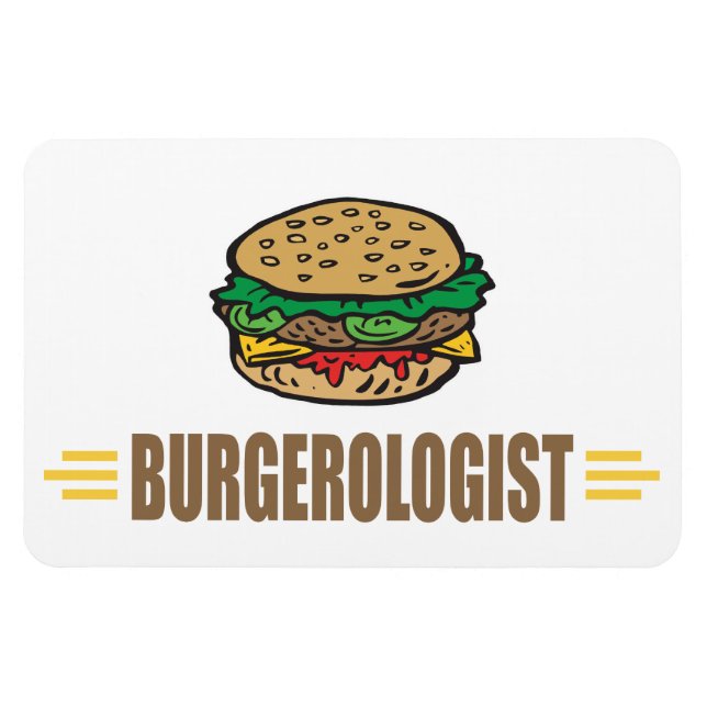 Imán Hamburguesa divertida (Horizontal)