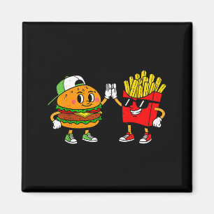 Imán Hamburguesa Divertida Combo Snacks Patatas Fritas 