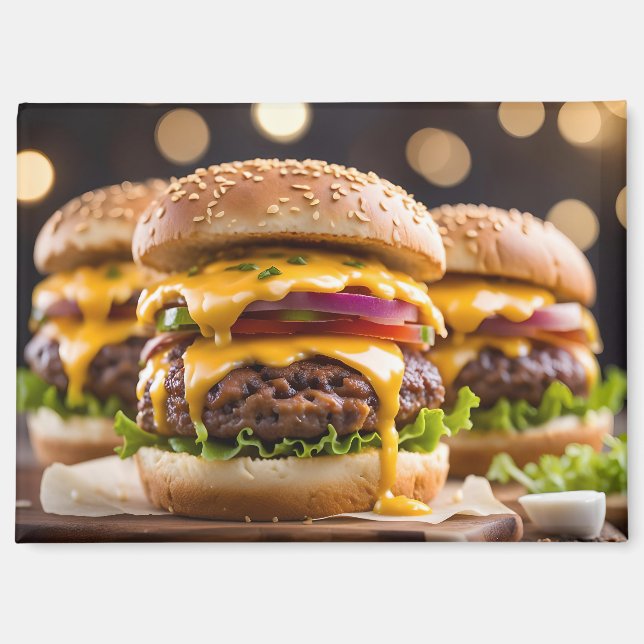 Imán Hamburguesas con queso (Anverso)