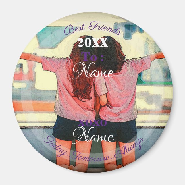 Imán HAMbyWG - Los mejores amigos o hermanas (Frente)