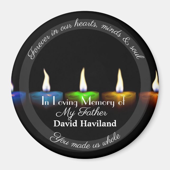 Imán HAMbyWG - Magnate de velas con texto (Frente)