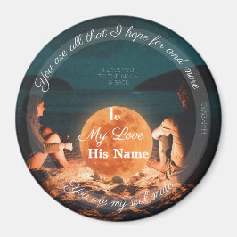 Imán HAMbyWG - Te amo a la luna y a la espalda