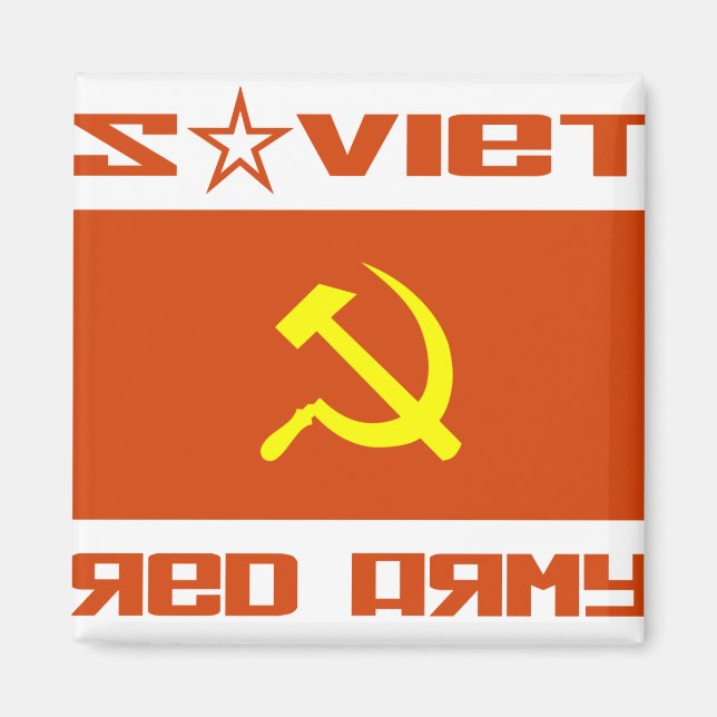 Imán Hammer y Sickle del Ejército Rojo Soviético (Frente)