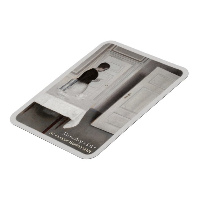 Imán Hammershøi Ida leyendo arte frigorífico CC0699 (Lado Izquierdo)