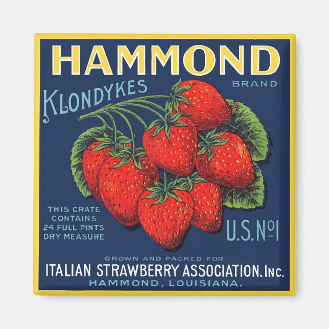 Imán Hammond Klondykes Strawberries (Frente)
