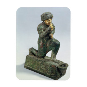 Imán Hammurabi, rey de Babilonia, rogando antes de un