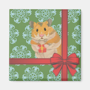 Imán Hammy Navidades Navidades Hamster