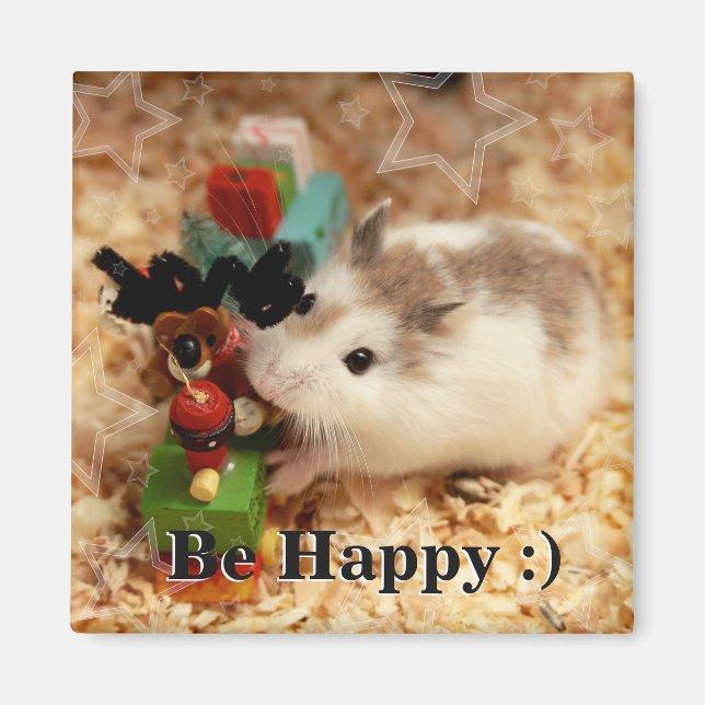 Imán Hammyville - Cute Hamster (Frente)