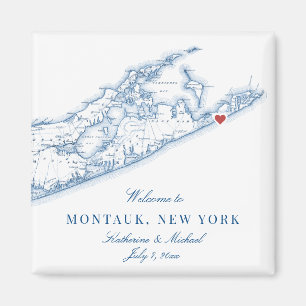 Imán Hamptons Montauk Destination Wedding Favor