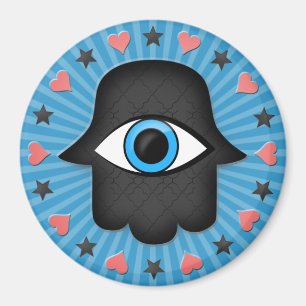 Imán hamsa khamsa Ojo en la mano de la diosa