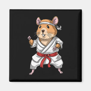 Imán Hamster Karate Ninja Jiu-jitsu Judo Taekwondo Mart
