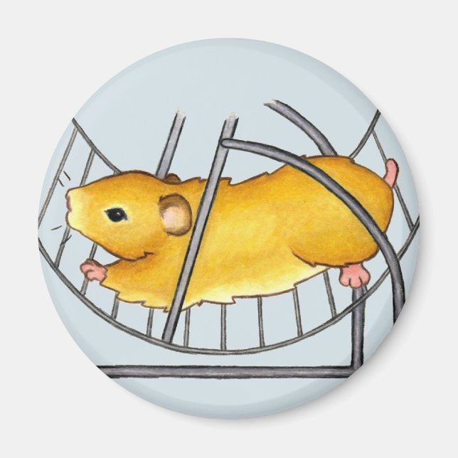 Imán Hamster Wheel Ted (Frente)