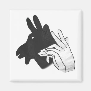 Imán Hand Silhouette Billy Goat