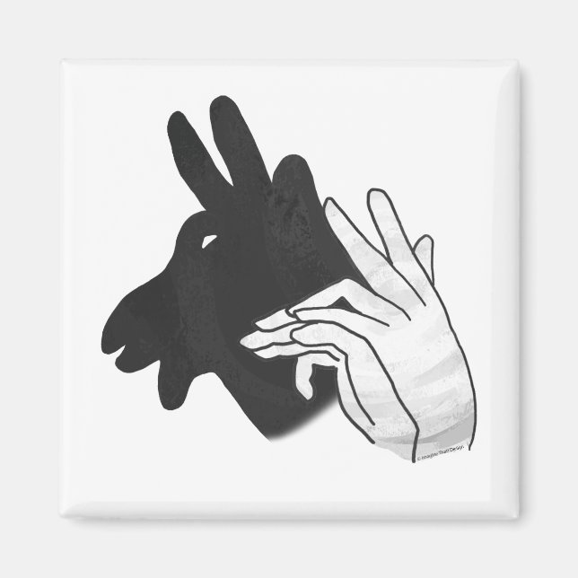 Imán Hand Silhouette Billy Goat (Frente)